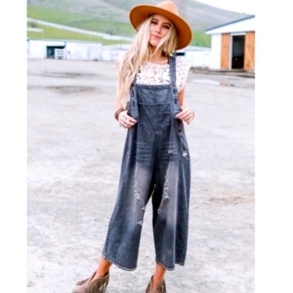 easel Jeans New Easel High Hopes Oversized Baggy Denim Blue